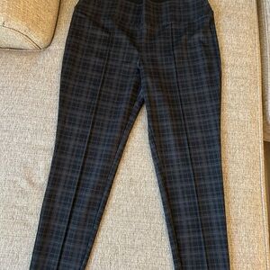 Black Plaid Leggings size XL